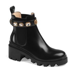Gucci Trip Bootie with Jewels